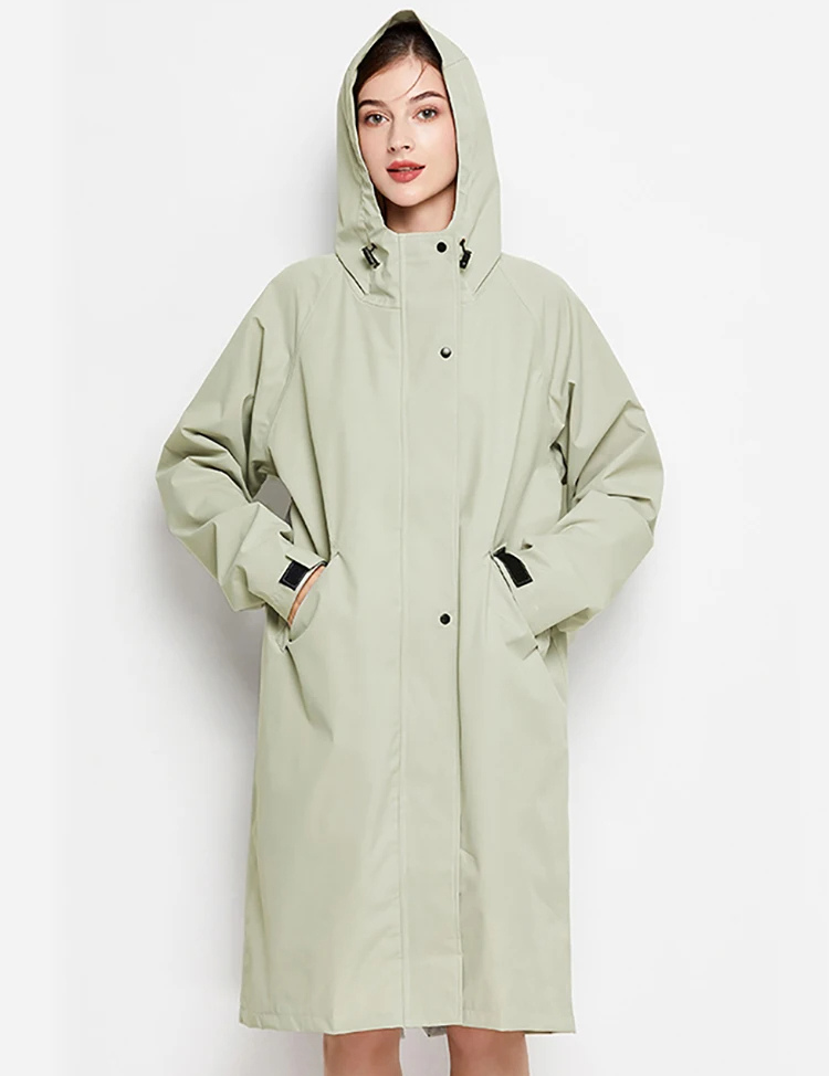 Malia Veste Femme Imperméable – Légère Coupe-Vent avec Capuche Ajustable & Poches Pratiques