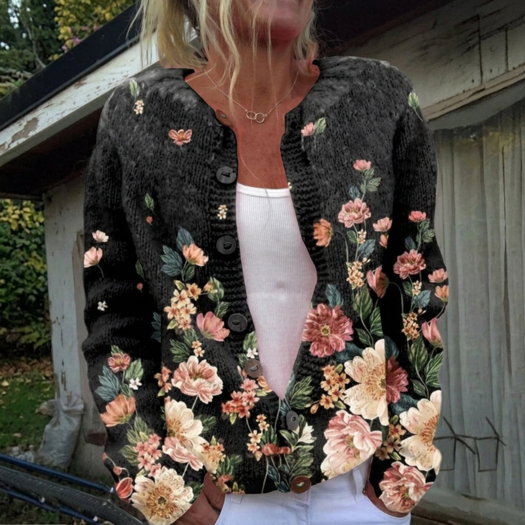 Elara | Cardigan vintage pour femme - AMORA MODE