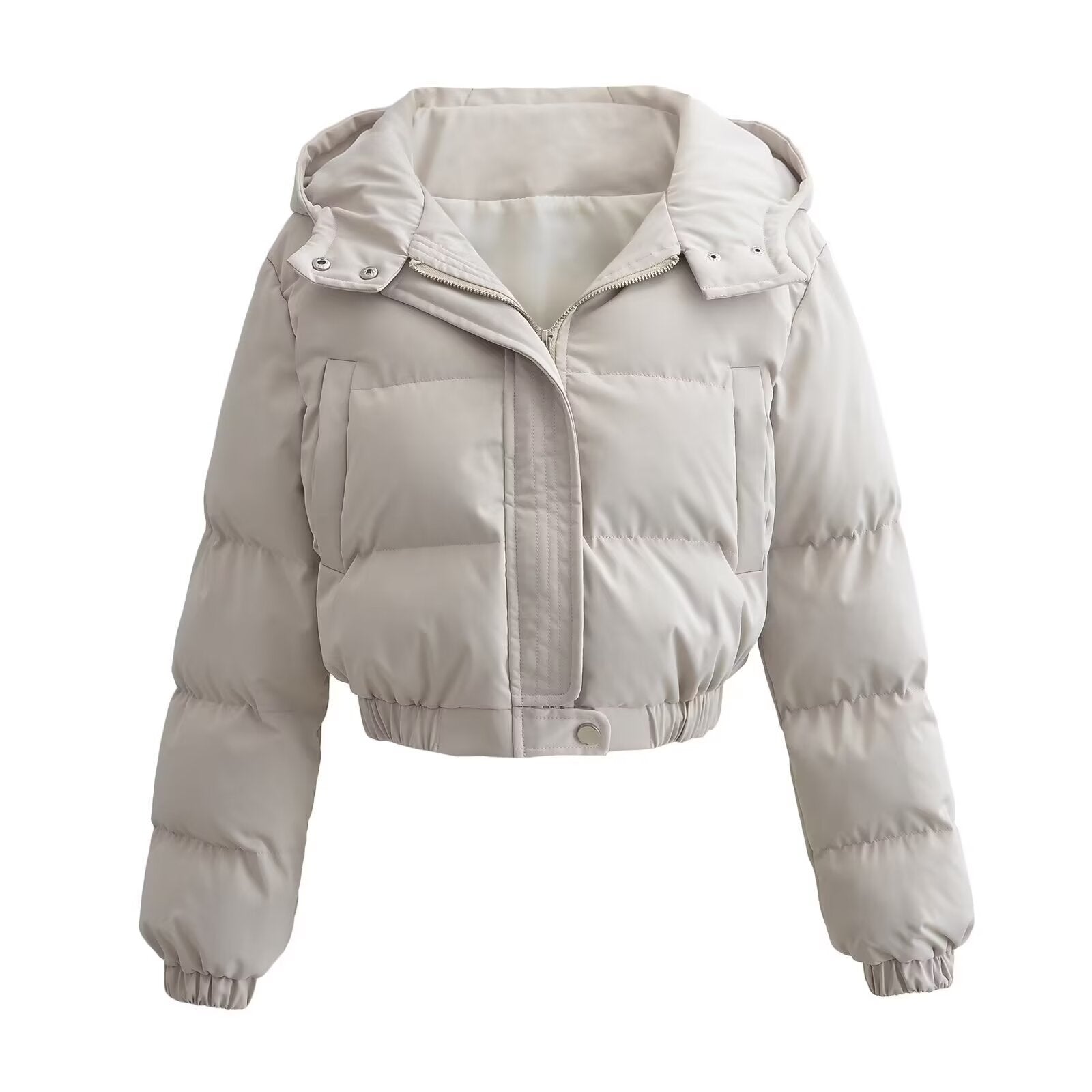 Vina Veste Courte Femme Matelassée à Capuche – Coupe Moderne & Confort Chaleureux