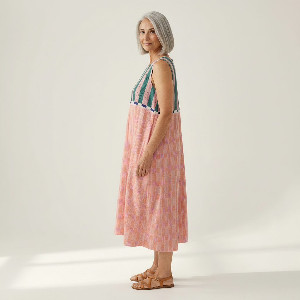 Lily - robe fluide et confortable pour femme, portée en tenue d’été