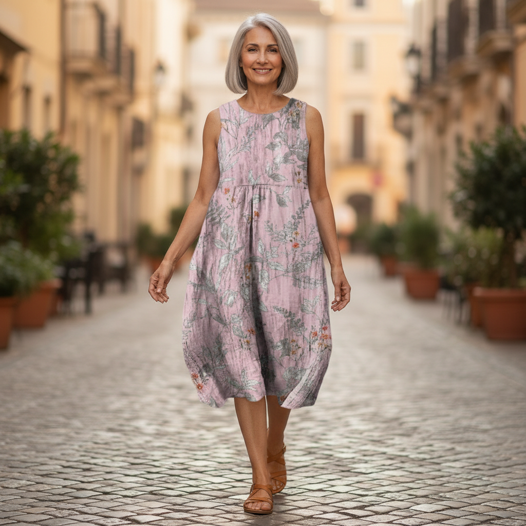 Renée - robe fluide et confortable pour femme, tenue confortable au quotidien