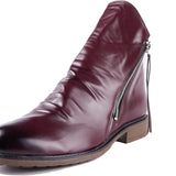 Marcos Bottines Homme – Boots à Talon Bas avec Fermeture Zippée Élégante