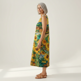 Séverine - robe fluide et confortable pour femme, portée en tenue d’été