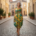 Séverine - robe fluide et confortable pour femme, tenue confortable au quotidien