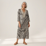 Simone - robe d’été imprimée pour femme, coupe ample et décontractée