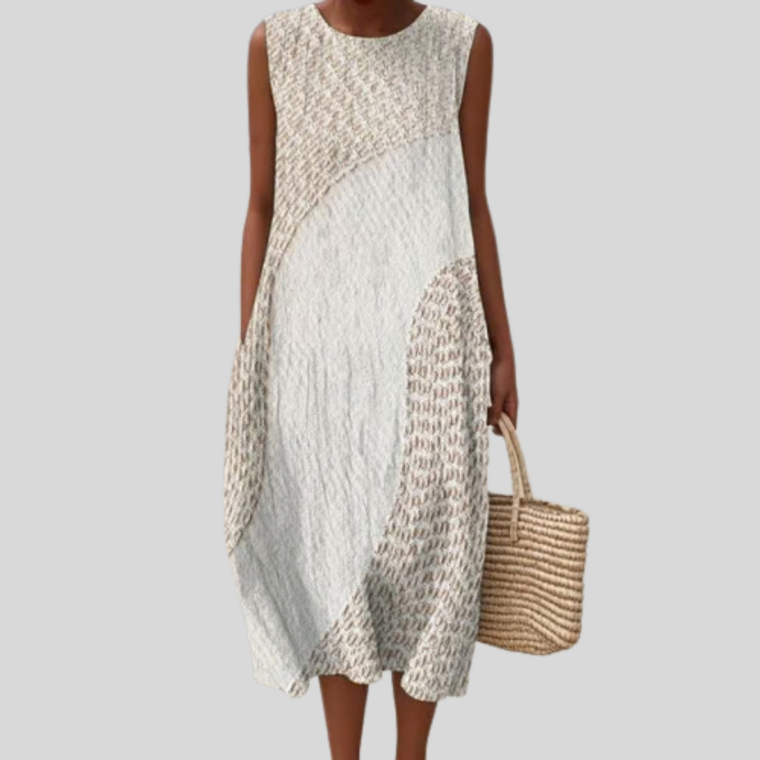 Muriel - robe fluide et confortable pour femme, longueur midi