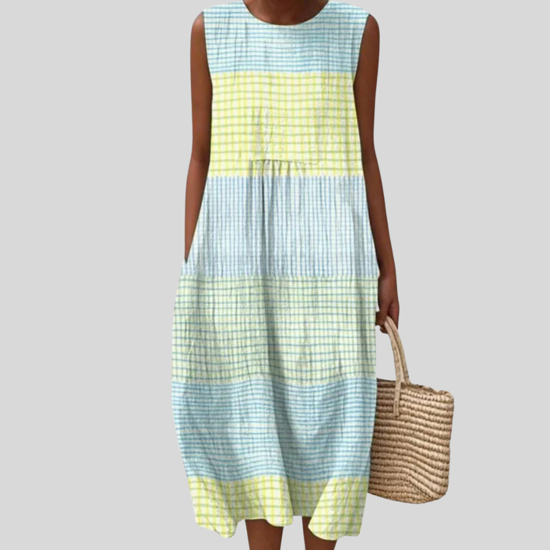 Estelle - robe fluide et confortable pour femme, longueur midi
