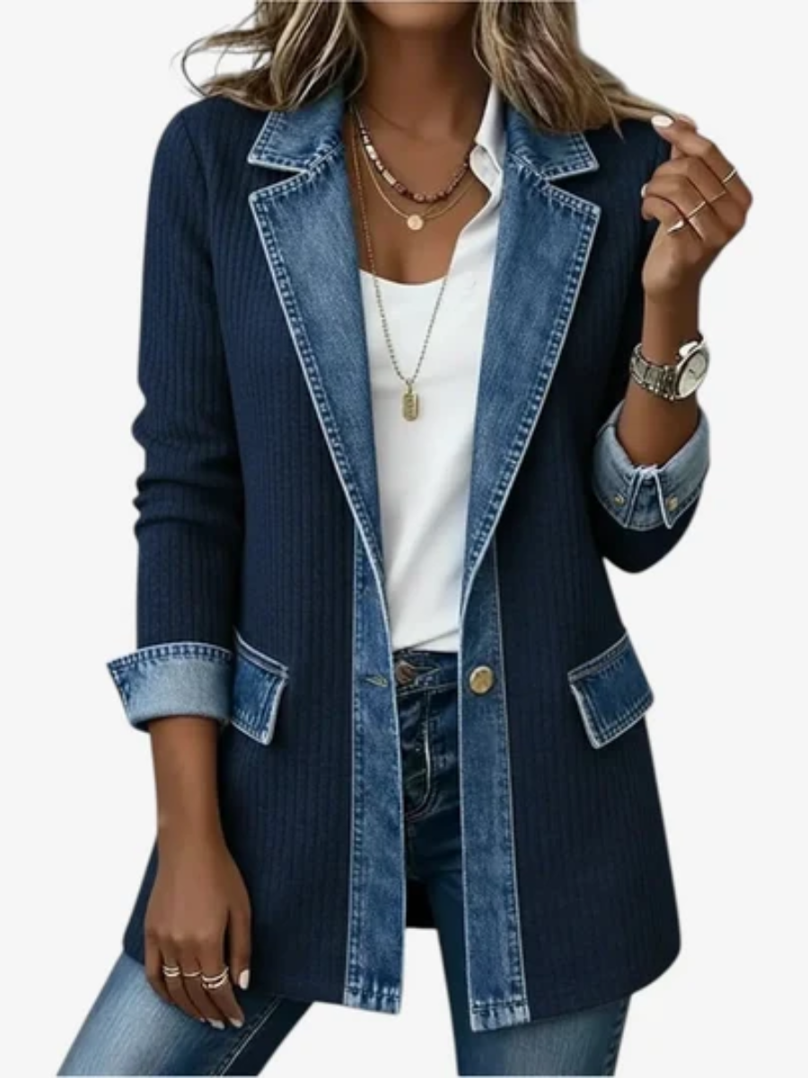 Gwenaëlle - Veste structurée bicolore