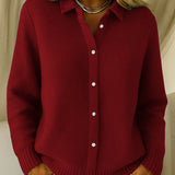 Maeve™ | Cardigan Classique Boutonné en Maille