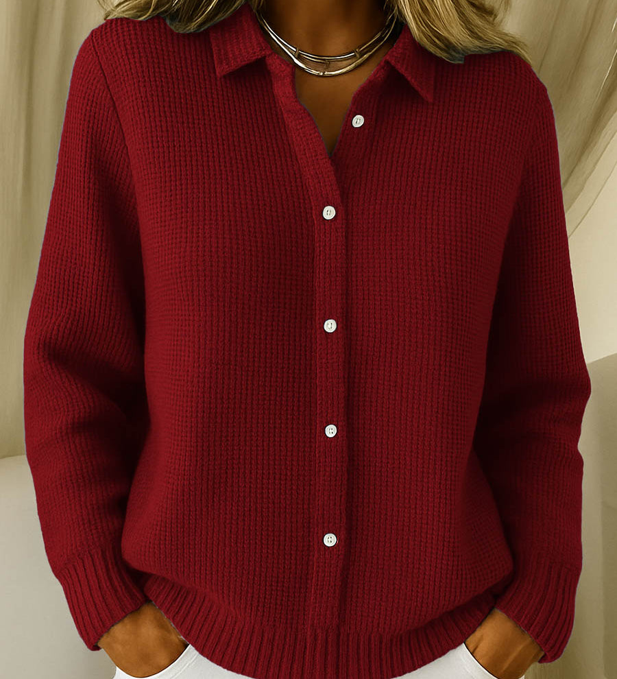 Maeve™ | Cardigan Classique Boutonné en Maille