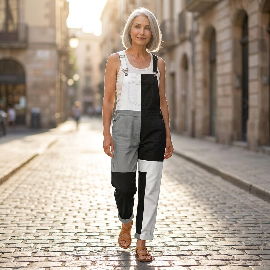 Josiane - salopette imprimée pour femme, du S au 5XL