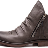 Marcos Bottines Homme – Boots à Talon Bas avec Fermeture Zippée Élégante