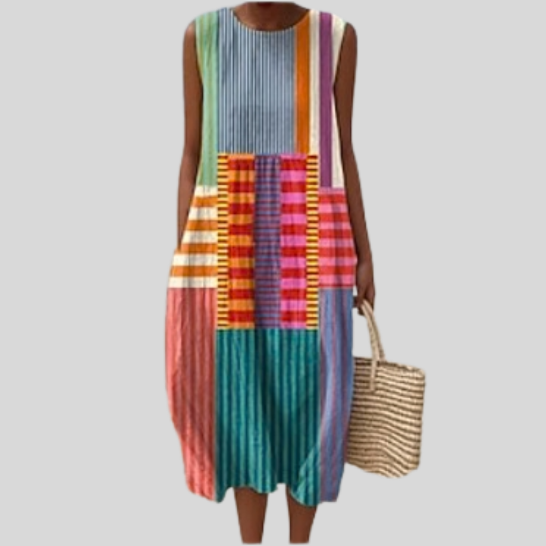 Éléonore - robe fluide et confortable pour femme, longueur midi