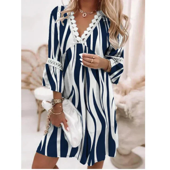 Robe d’Été Cassandra – Légèreté Florale et Élégance Décontractée