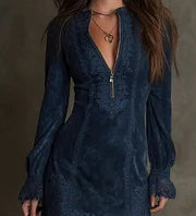 Rachel™ | Mini Robe en Daim