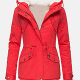 Claire Veste d’Hiver Femme – Manteau Chaud Imperméable avec Capuche & Doublure Douce