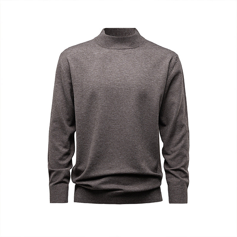 Max Pull Homme Col Montant – Maille Douce Effet Laine, Coupe Regular & Style Élégant