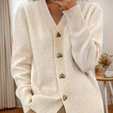 Lana Gilet Femme en Maille – Cardigan Sans Manches en Tissu Doux & Luxueux pour Toutes Saisons