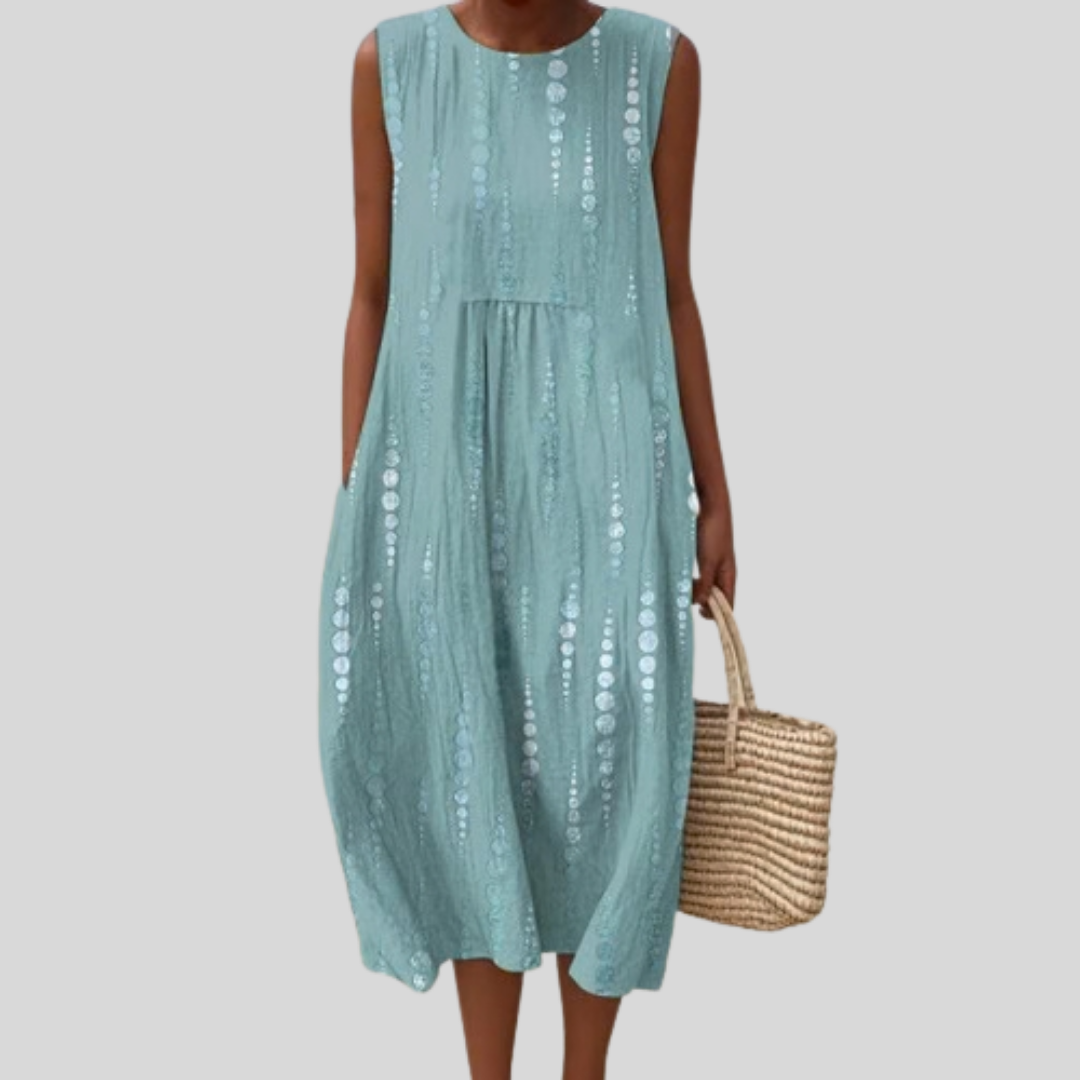 Constance - robe fluide et confortable pour femme, longueur midi