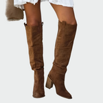 Madeleine - Bottes orthopédiques en cuir jusqu'aux genoux