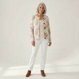 Elaris | Cardigan en maille vintage pour femme - vue de face