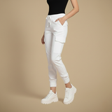 Kate Pantalon Cargo Jogging Femme – Jogger Streetwear à Taille Élastique et Poches