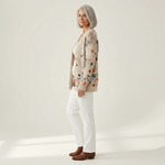 Meliora | Cardigan en maille vintage pour femme - vue de profil