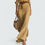 Pia™ | Robe longue à manches longues