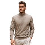 Max Pull Homme Col Montant – Maille Douce Effet Laine, Coupe Regular & Style Élégant