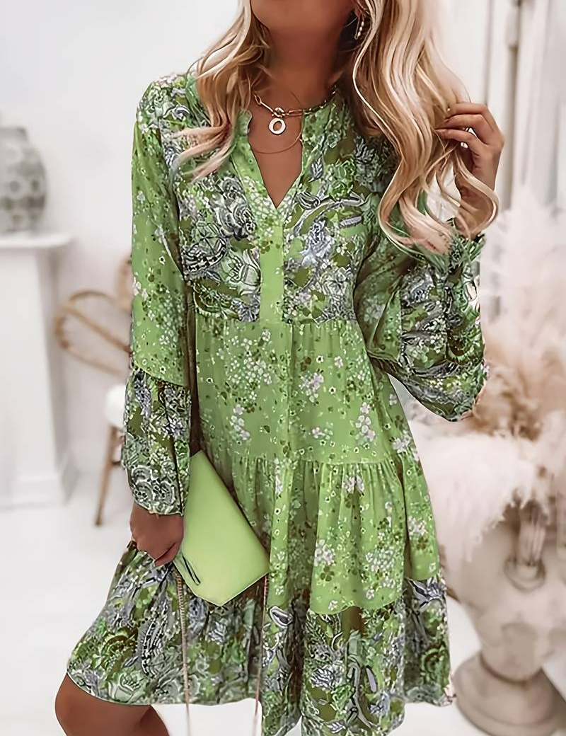 Pascale Robe Bohème Femme – Maxi légère avec imprimé floral intemporel & coupe flatteuse