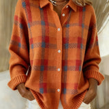 Felicia™ | Cardigan à Carreaux Décontracté