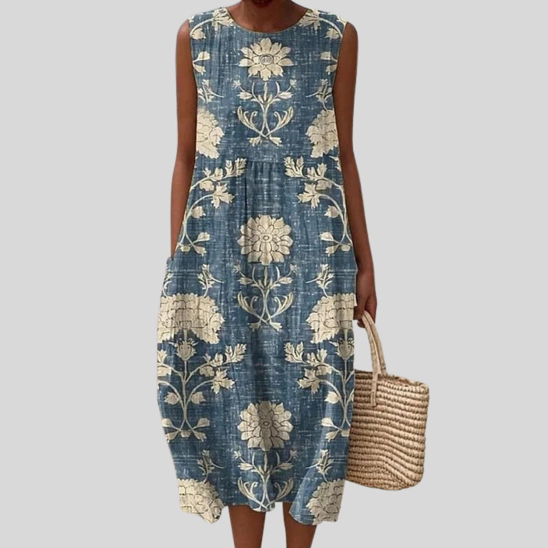 Capucine - robe fluide et confortable pour femme, longueur midi