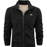 Alex Veste Fleece Unisexe – Jacket Doublé Sherpa Chaud avec Col Montant & Fermeture Zippée