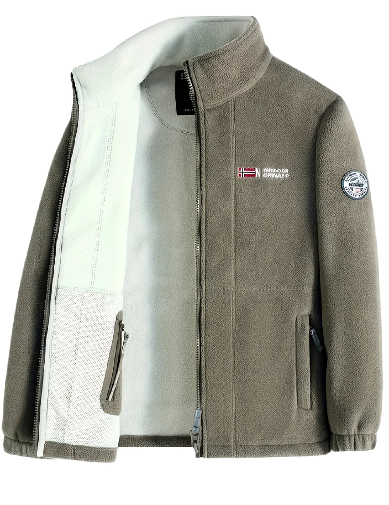 Julius Veste Polaire Outdoor Homme – Douce, Chaude & Légère avec Col Protecteur