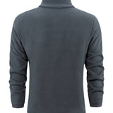 Alex Veste Fleece Unisexe – Jacket Doublé Sherpa Chaud avec Col Montant & Fermeture Zippée