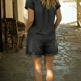 Stefania - ensemble court et confortable en denim pour femme - vue 5