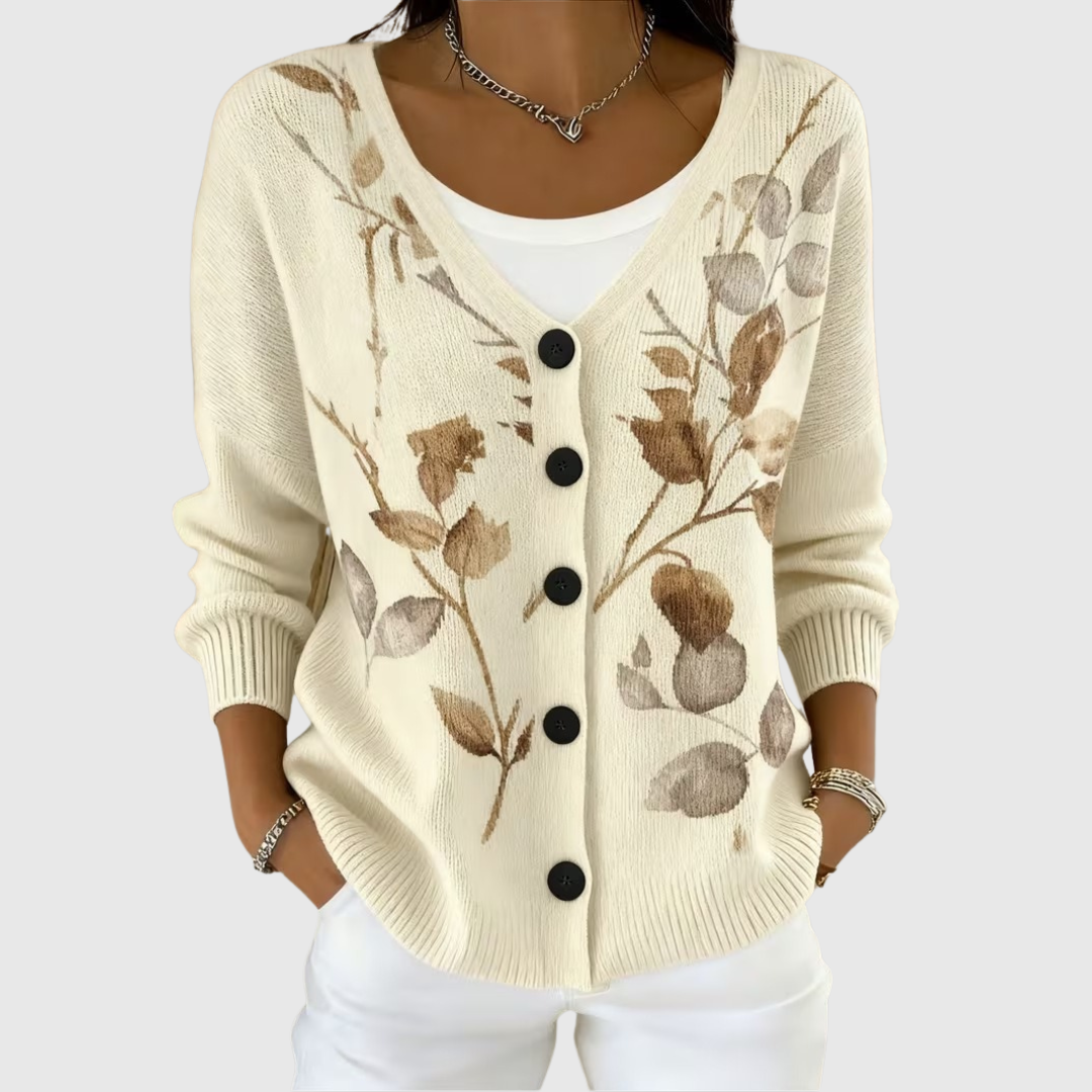Clara - Cardigan en tricot confortable avec boutons - vue d'ensemble
