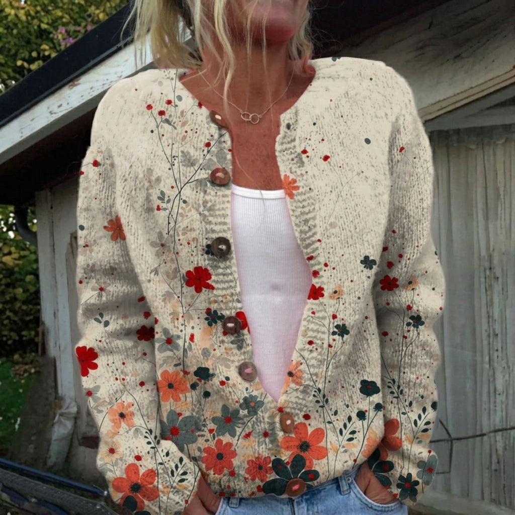 Meliora | Cardigan en maille vintage pour femme - AMORA MODE