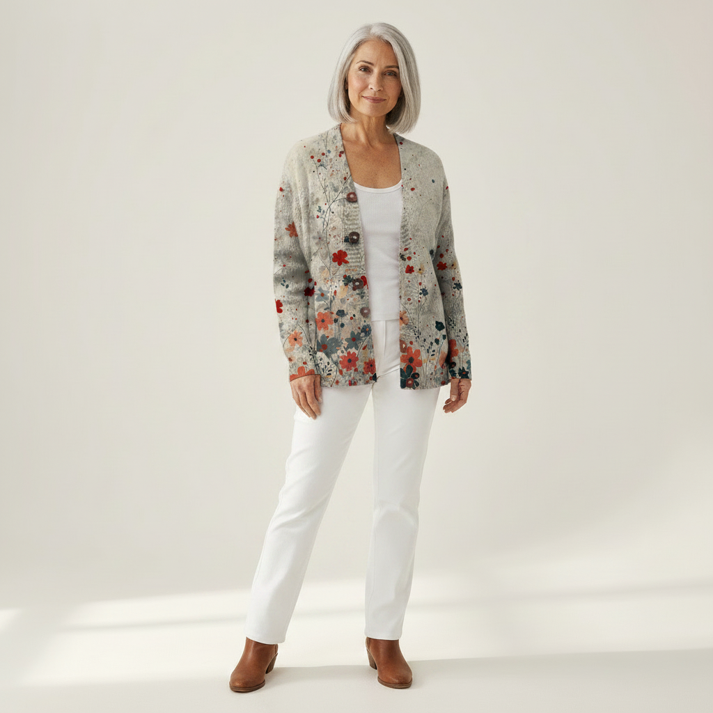 Meliora | Cardigan en maille vintage pour femme - vue de face