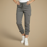 Kate Pantalon Cargo Jogging Femme – Jogger Streetwear à Taille Élastique et Poches