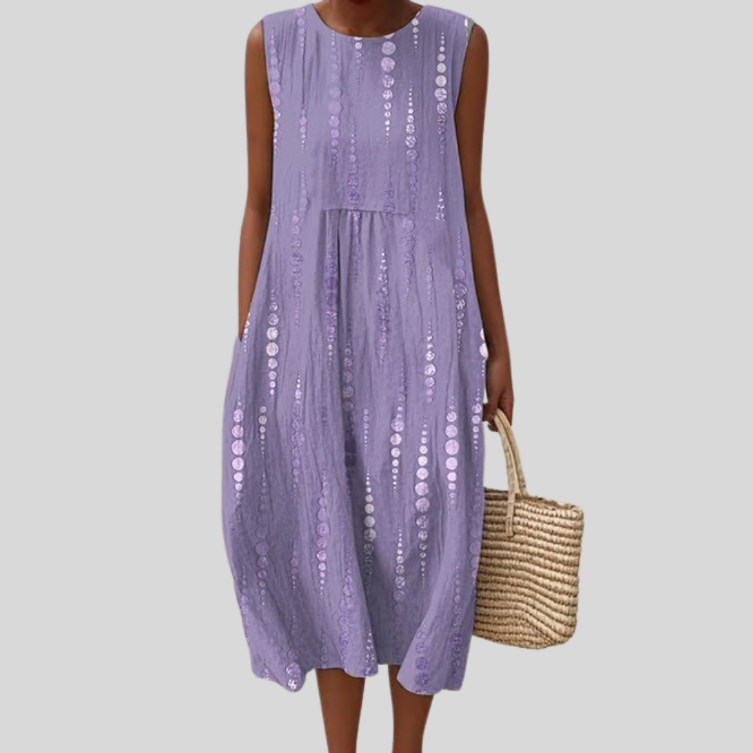 Élise - robe fluide et confortable pour femme, longueur midi