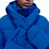 Melai Doudoune Femme avec Détail Écharpe – Coupe Oversize Moderne & Confort Chaud