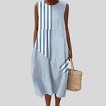 Agathe - robe fluide et confortable pour femme, longueur midi