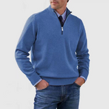 Brad Pull Quarter-Zip Homme – Tricot Doux Respirant avec Col Zippé & Coupe Regular