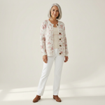 Marvella | Cardigan en maille vintage pour femme - vue de face