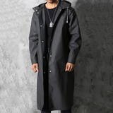 Adrien Manteau de Pluie Homme – Long Imperméable Respirant avec Capuche Ajustable