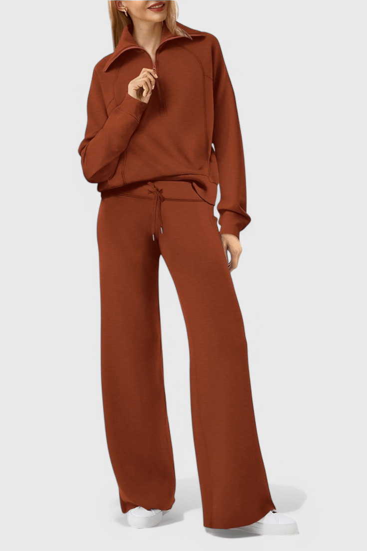 Madeline - Ensemble pull ample & pantalon large