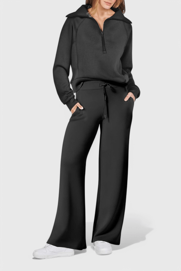 Madeline - Ensemble pull ample & pantalon large