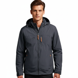 Alain Veste Outdoor Homme Imperméable – Coupe-Vent en Polyamide avec Capuche Ajustable