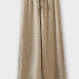 Hortense - Ensemble pull torsadé & pantalon large en maille